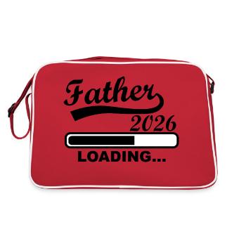 Father 2026 Loading Fortschritt - Retro Tasche - Rot/Weiß - Hinten