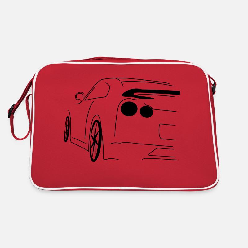 GTR Racing - Retro Tasche - Rot/Weiß