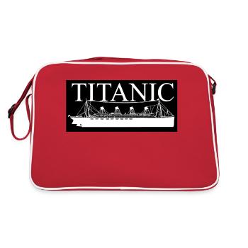 Titanisch - Retro Tasche - Rot/Weiß - Hinten