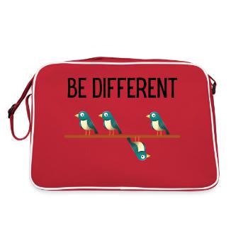 Be Different Vögel Birds - Sac Retro - rouge/blanc - Dos