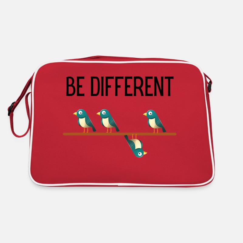 Be Different Vögel Birds Retro Tasche
