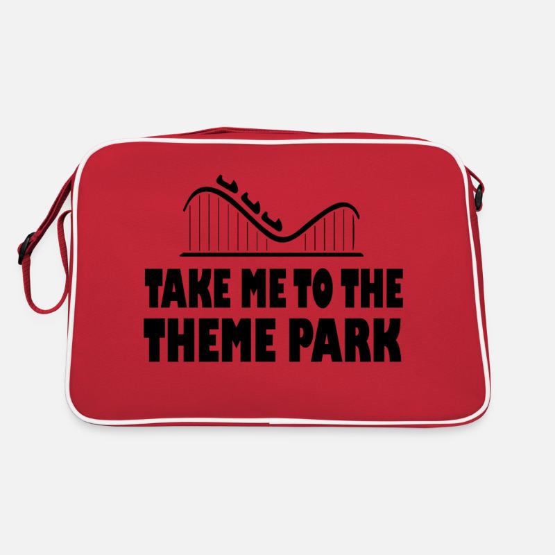 Rollercoaster Achterbahn Retro Tasche