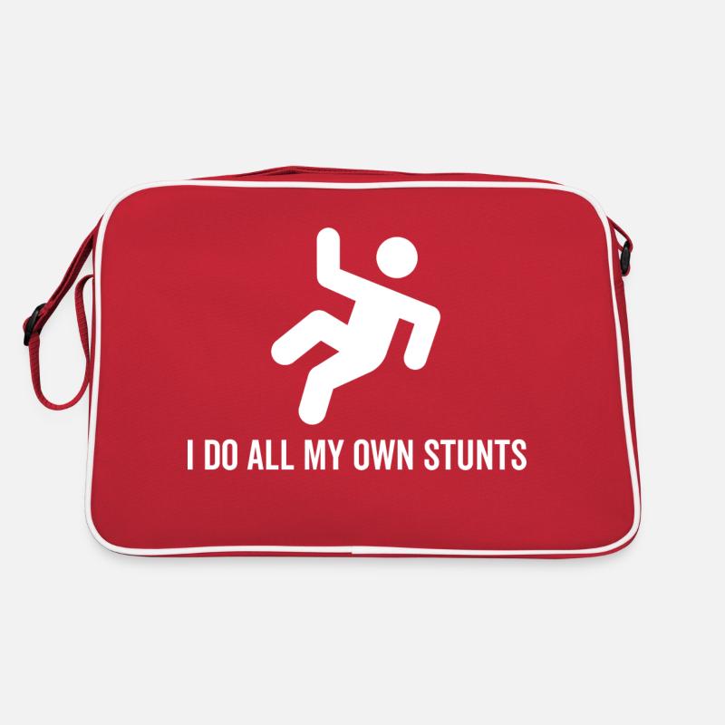 Ich mache alle meine eigenen Stunts Retro Tasche