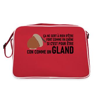 GLAND - Sac Retro - rouge/blanc - Dos