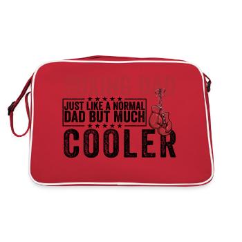 Drôle de cadeau de noël papa fête des pères - Sac Retro - rouge/blanc - Dos