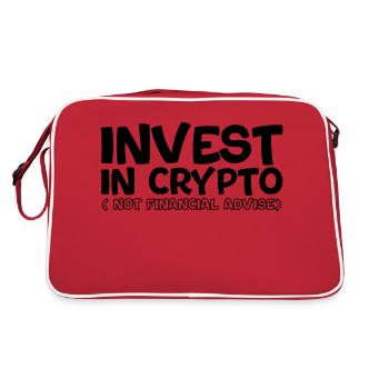Investissez dans la cryptographie, pas dans des conseils financiers - Sac Retro - rouge/blanc - Dos