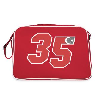 Izmir - Retro Bag - red/white - Back