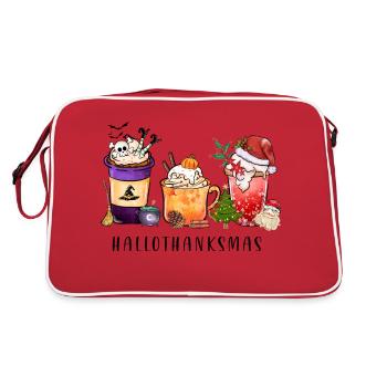 Happy Hallothanksmas - Sac Retro - rouge/blanc - Dos