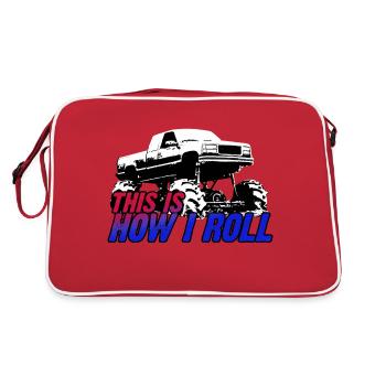 C’EST COMME ÇA QUE JE ROULE - Sac Retro - rouge/blanc - Dos