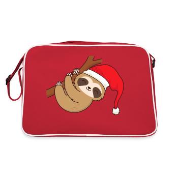 Noël Noël paresseux Père Noël chapeau branche - Sac Retro - rouge/blanc - Dos