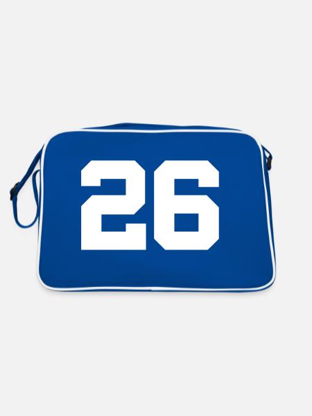 26 - Retro Bag - blue/white - Back