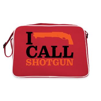 I Call Shotgun 11 - Retro Tasche - Rot/Weiß - Hinten