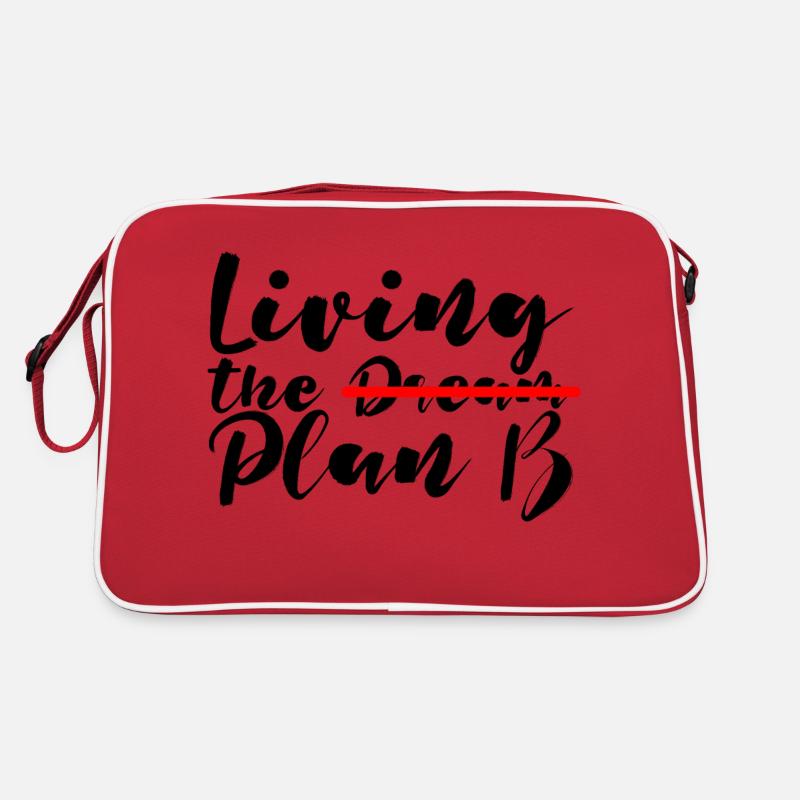 Vivre le plan B Sac Retro