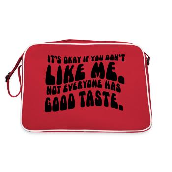 DRÔLE DE DICTON SARCASTIQUE - Sac Retro - rouge/blanc - Dos