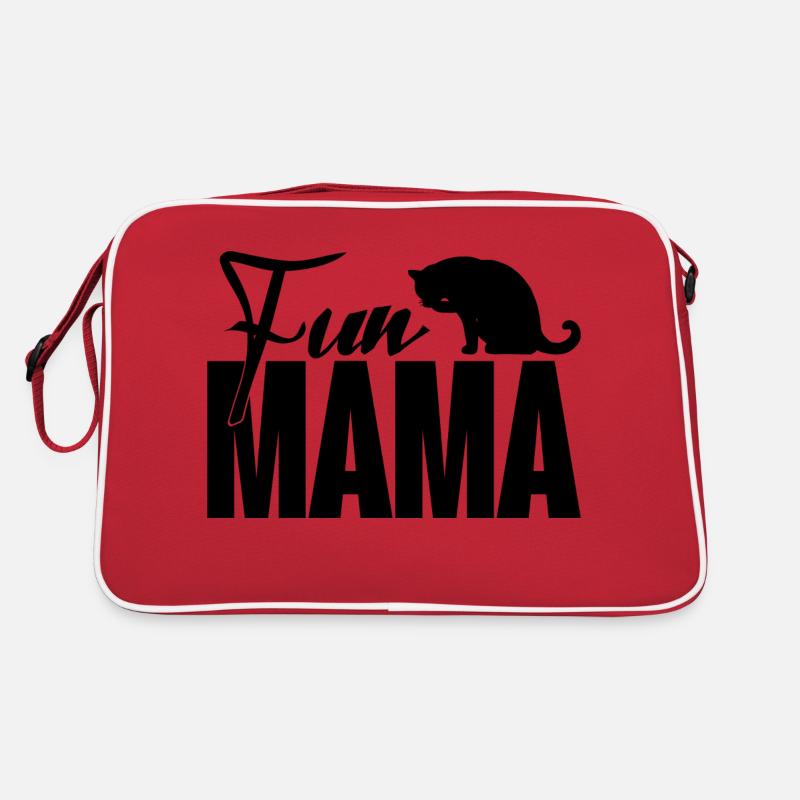 Muttertag niedliche Katzenmutter - lustige Mama Retro Tasche