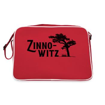 Zinnowitz, Perle der Ostsee - Retro Tasche - Rot/Weiß - Hinten