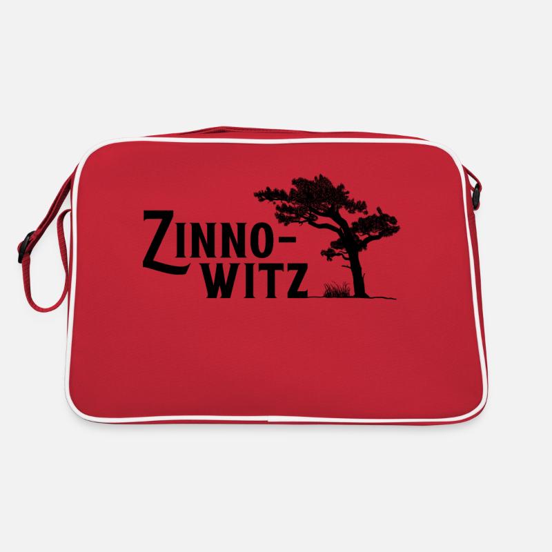 Zinnowitz, Perle der Ostsee - Retro Tasche - Rot/Weiß