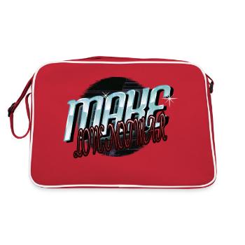 statement present idea present cool peace symbols - Retro Bag - red/white - Back