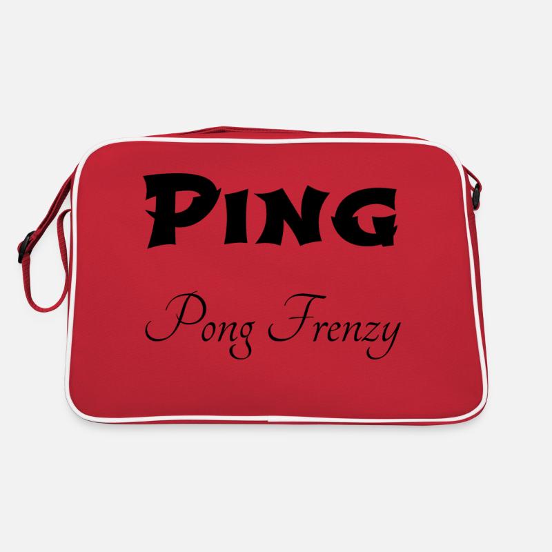 Statement Funny Table Tennis Enthusiasts Retro Bag
