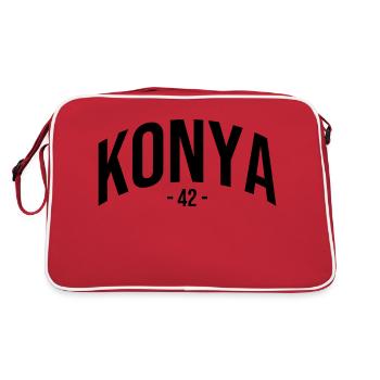 Konya 42 Turquie Turquie Cadeau Vacances TR Türk - Sac Retro - rouge/blanc - Dos