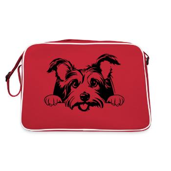 Little Terrier - Retro Bag - red/white - Back