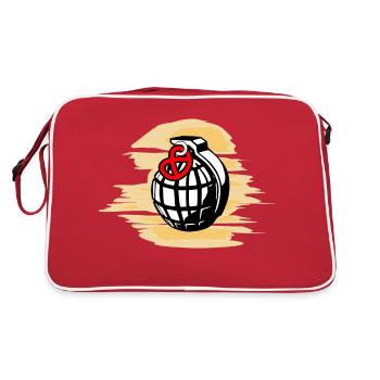 Pomegranate Pretzel Sun - Retro Bag - red/white - Back