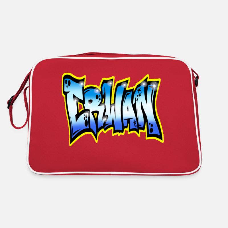 Erwan GRAFFITI NAME PRINT Sac Retro