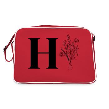 Lette h fleurs minimalistes - Sac Retro - rouge/blanc - Dos