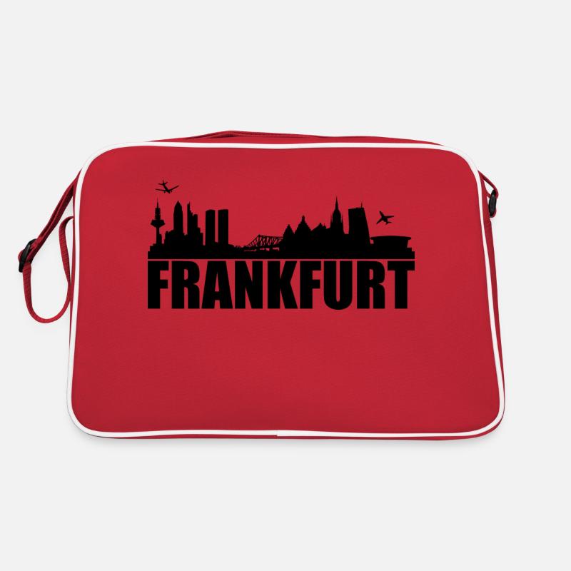 Frankfurt Skyline Silhoue Retro Tasche