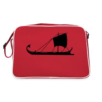 galère romaine navire Trière grec - Sac Retro - rouge/blanc - Dos