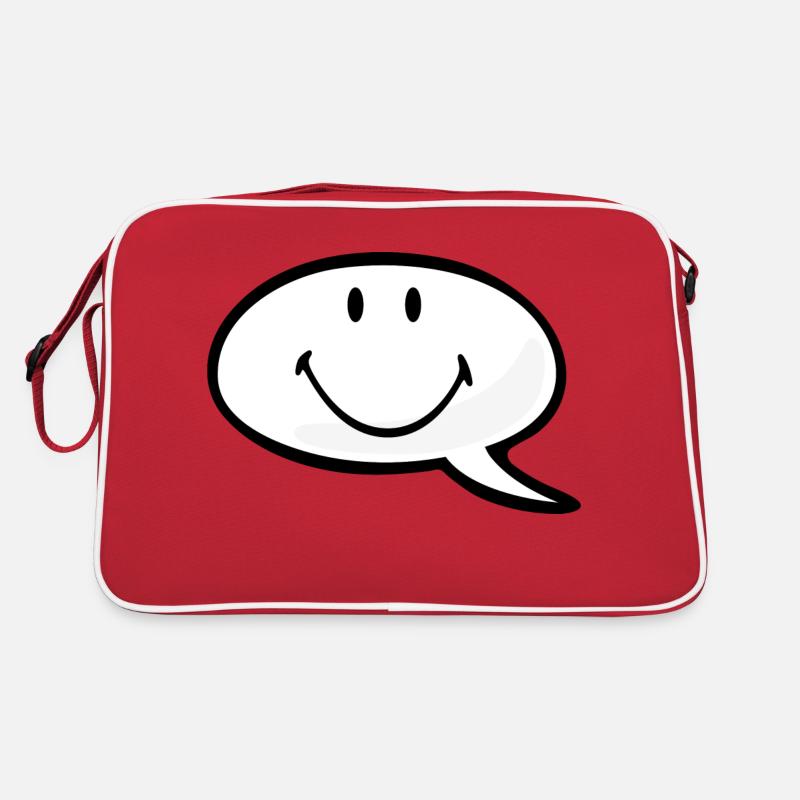 Smiley Speech Bubble Retro Tasche