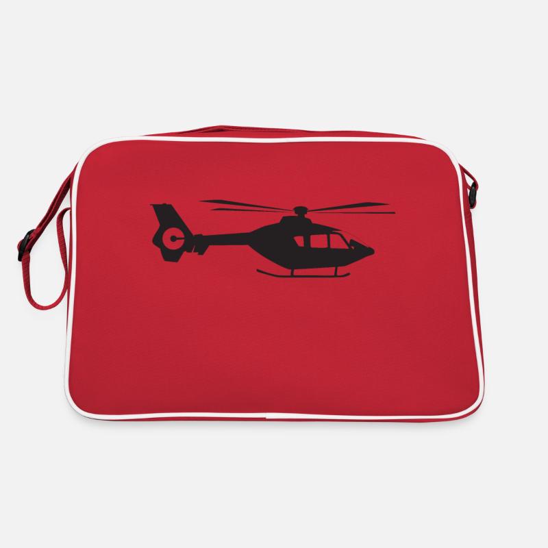Helicopter side view Retro Bag