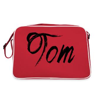 Tom - Sac Retro - rouge/blanc - Dos