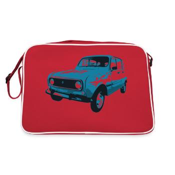 Quatrelle - Sac Retro - rouge/blanc - Dos