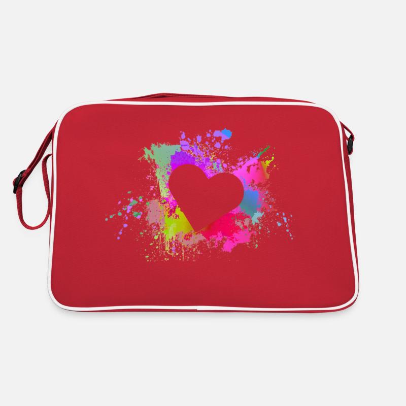 Herz Retro Tasche