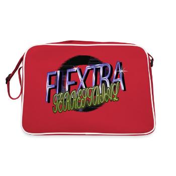 birthday present 2019 fun alien loving kid - Retro Bag - red/white - Back