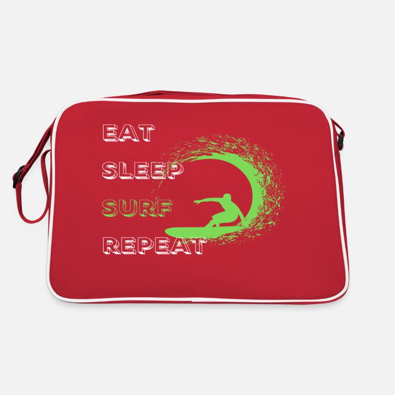 Manger Dormir Surf Répéter Sac Retro