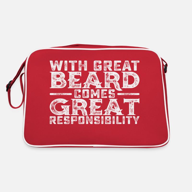With great Beard comes great Responsibility Retro Bag