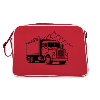 Truck Driver Truck Truck - Retro Bag - red/white - Back