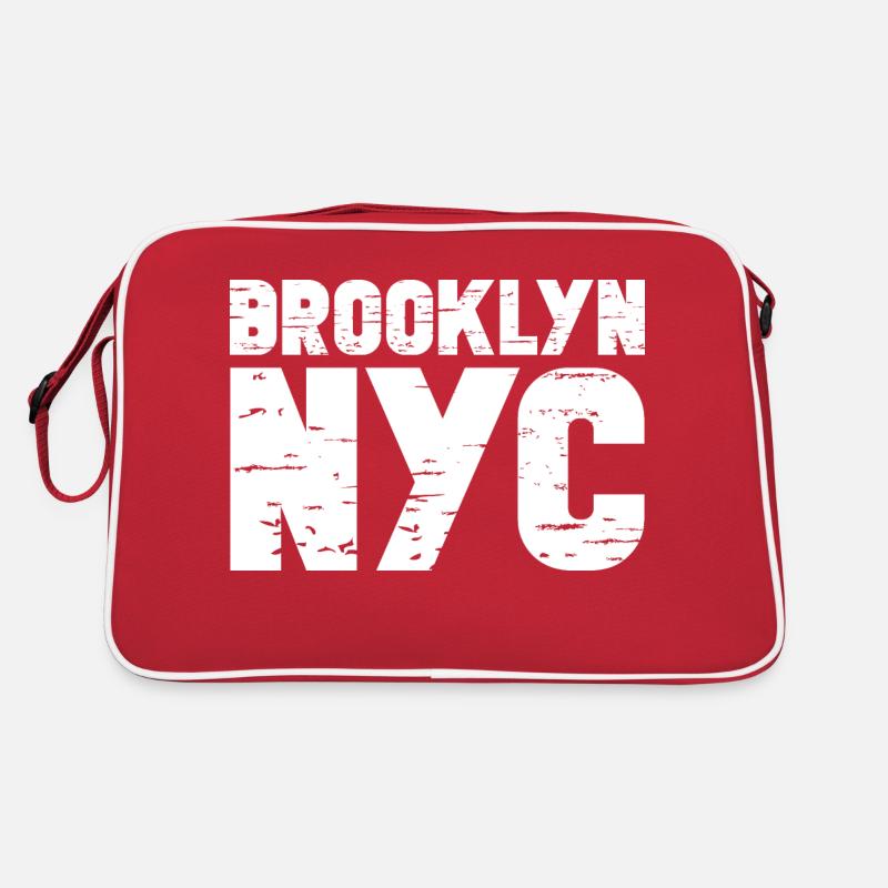Brooklyn - Retro Bag - red/white