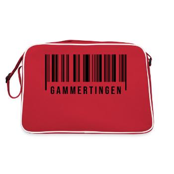 Gammertingen Schwaben - Retro Tasche - Rot/Weiß - Hinten