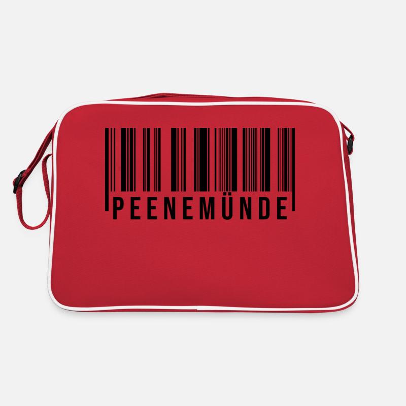 Peenemünde Strichcode Retro Tasche