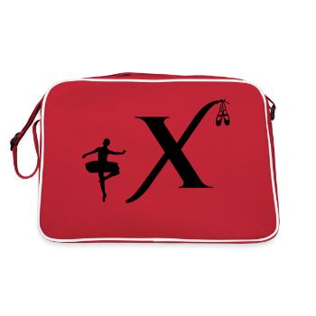 Lettre x ballerine - Sac Retro - rouge/blanc - Dos