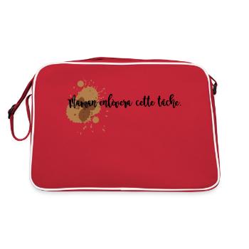 Maman enlève-moi cette tâche - Sac Retro - rouge/blanc - Dos