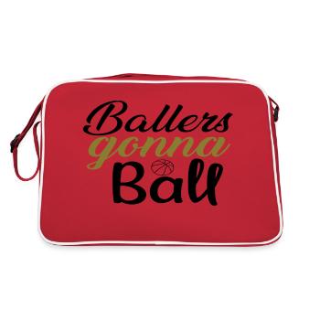Ballers going to Ball Basketball - Retro Bag - red/white - Back