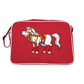 Cheval de Saint-Nicolas - Sac Retro - rouge/blanc - Dos
