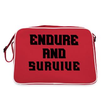 Endure and survive - Retro Bag - red/white - Back