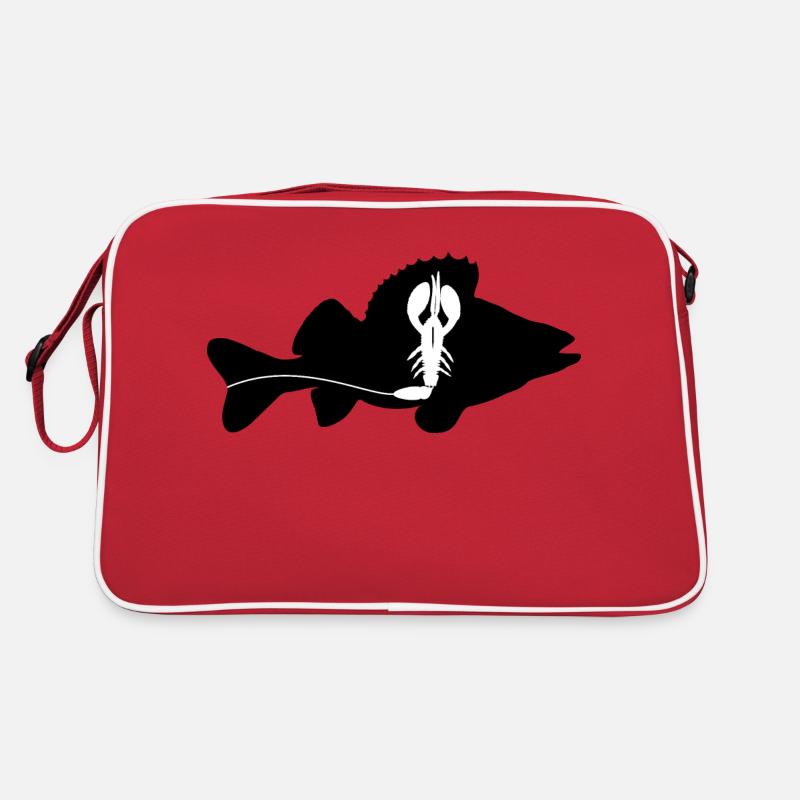 Perch with Creature Bait - black Retro Bag