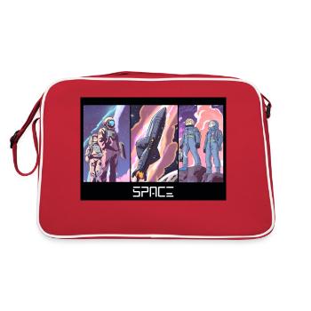 SPACE - Retro Bag - red/white - Back