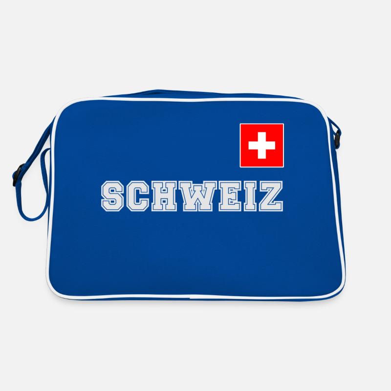 Look maillot de la Suisse - avec drapeau sur la poitrine Sac Retro